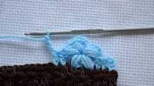 Continue to work the next flower is similar to the first.