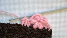 In this version of the florets turn out less, but the beauty of the edging is not lost.