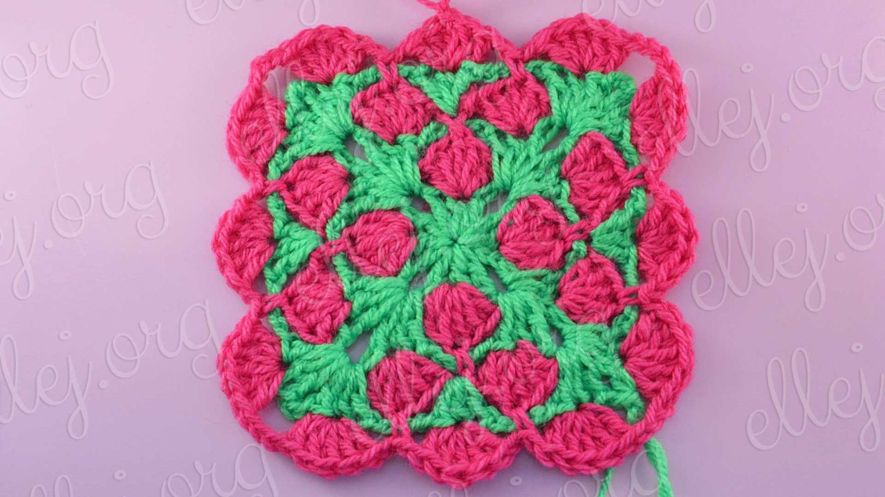 Raspberry baby blanket