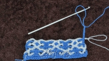 Переворачиваем образец. Светлый хвост находится позади темного.