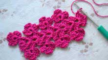Lace sample is completed.