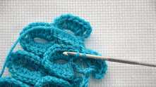 Узор "Чешуйки" или "Крокодилья кожа"