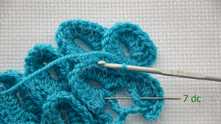 And continue to crochet scale.