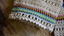 Use crochet chart 5 for edging sleeves.