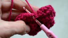 Last sl st in the beg of 7th petal. Cut the thread. Chinese Rose is completed!