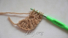 Continue working to desired length.