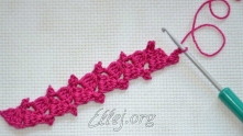 Variant with picot with 3 ch.