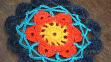 Colorful doily is ready!