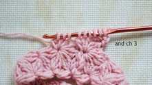 There are 9 loops on the hook. YO, and pull through all loops on the hook. Work ch 3.
