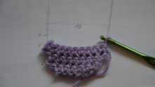 Compare your crocheted piece to the template as often as possible.