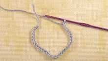 Chain a multiple of 3. Work to desired size. Join in ring with slip stitch (sl st).