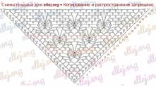 Узор "Лунные бабочки". Схема 2.