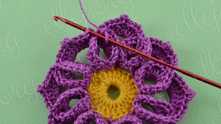 Fasten off. Weave in ends. You can edging the perimeter with sc still some color.