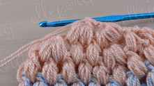 As a result, we will total 7 pairs puff stitches.