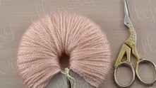 Do not regret yarn, then pom pom more beautiful.