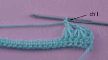 Work ch 1. Until the end of a row of repeat crochet in the same way as before. YO, loop from the same sc, YO, loop from the following sc, YO, loop from the next sc. Yarn over and pull yarn through all loops on hook.