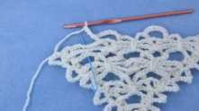 Lacy spiders shawl