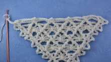 Lacy spiders shawl