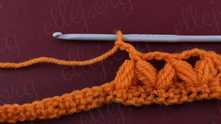 Work ch 3. 2 puff stitch together in the same way as before.