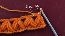 Row 3. 1 sc in first stitch, 3 sc in the chain around.