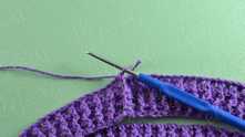 Turn stripe to right side and will work in rounds on the right side only.
