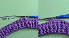 Round 1. Work ch 1, 120 single crochet (sc) in each stitch. All rounds joining with sl st.