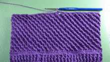 You can make 5-6 rows more so as not to enlarge a stripe.