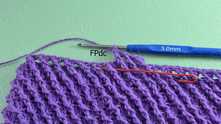 Front Post double crochet (FPdc).