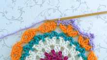 Colorful Crochet Coaster