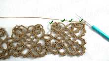 Fully edging last motifs in the row.