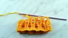 Dense two-tone stitch