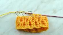 Dense two-tone stitch