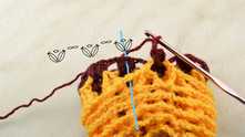 Dense two-tone stitch