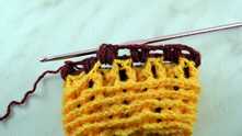 Dense two-tone stitch