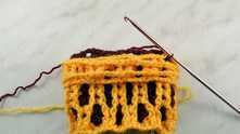 Dense two-tone stitch