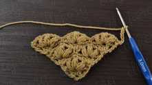 Work all puff stitches on the wrong side.