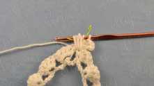 Yarn over and pull yarn through all loops on the hook, except one.