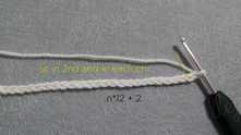 Chain (ch) a multiple of 12 plus 2. Row 1. Single crochet (sc) in second loop from the hook and sc's to the end of the row.