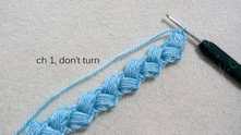 Continue crocheting to the desired size. Work ch 1. We will do the edging. The work is no longer turning.