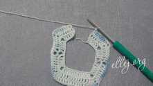 Finished crochetting on the sleeves.