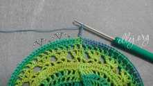 Row 21. 5 v.p. and then repeat the last 4 rows.