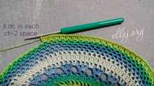 The output should be a multiple of 6 stitches.