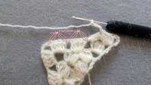 Repeat twice cluster with puff st.