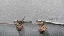 Puff stitch: 3 or 4 half double crochet (hdc) together, ch 2.