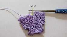 Join round with sl st in first sc. Fix the yarn and cut the thread.