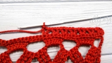 From both ends you can make more rows for fringe.