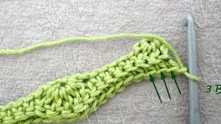 Row 3. 3 sc-blo one by one in each of in the 3 first sc of previous row.