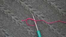 Starting from a magic ring. Yarn over, and pull from ring.