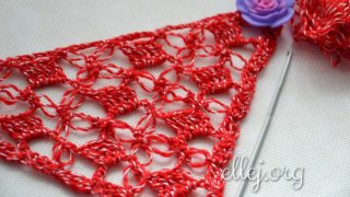 Узор крючком Шаль "Дюаль"