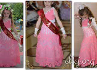 Выпускное платье в садик «Сакура» Выпускное платье крючком Сакура